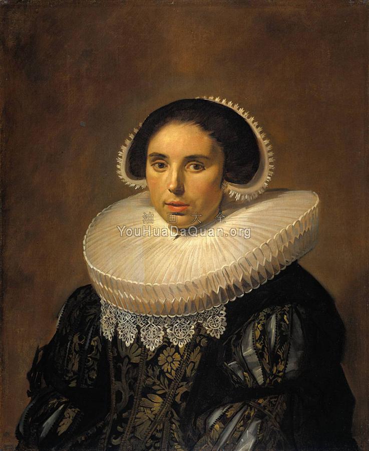 Portrait of a woman possibly Sara Wolphaerts van Diemen - 弗朗斯·哈尔斯